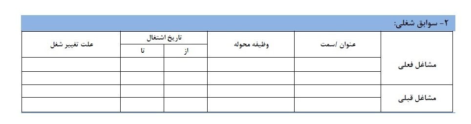 , پرسشنامه آزمایشات و معاینات شغلی و پرسنلی در طب کار